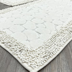 Набор ковриков для ванной прямоугольных Chilai Home STONE хлопок ekru, фото, фотография