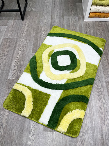 Коврик для ванной прямоугольный Chilai Home PERSA акрил green, фото, фотография