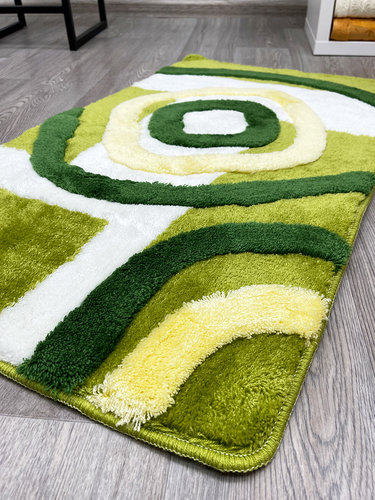 Коврик для ванной прямоугольный Chilai Home PERSA акрил green, фото, фотография