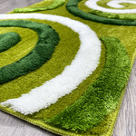 Коврик для ванной прямоугольный Chilai Home ROSSO акрил green 60х100, фото, фотография