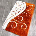 Коврик для ванной прямоугольный Chilai Home SHINE акрил salmon 60х100, фото, фотография