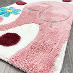 Коврик для ванной прямоугольный Chilai Home BUYUK FIL акрил pembe 60х100, фото, фотография