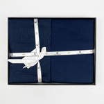 Постельное белье First Choice FEODORA хлопковый сатин-жаккард navy blue евро, фото, фотография
