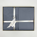 Постельное белье First Choice MARELDA хлопковый сатин-жаккард dark grey евро, фото, фотография