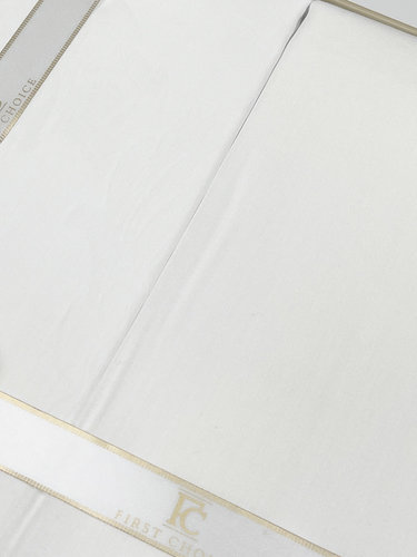 Постельное белье First Choice REGINA хлопковый сатин-жаккард white евро, фото, фотография