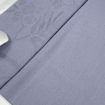 Постельное белье First Choice STESHA хлопковый сатин-жаккард dusty blue евро, фото, фотография