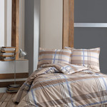 Постельное белье Karven ENZA хлопковый ранфорс beige 1,5 спальный, фото, фотография