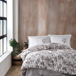 Постельное белье Karven MIAROSA хлопковый ранфорс brown 1,5 спальный, фото, фотография