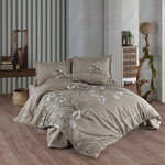 Постельное белье Karven MOHANA хлопковый ранфорс beige 1,5 спальный, фото, фотография