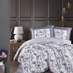 Постельное белье Karven MONTERA хлопковый ранфорс lilac 1,5 спальный, фото, фотография