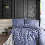 Постельное белье Karven NALA хлопковый ранфорс blue 1,5 спальный, фото, фотография
