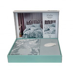 Постельное белье Karven NATUR хлопковый ранфорс turkuaz 1,5 спальный, фото, фотография