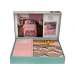 Детское постельное белье Karven PUHU хлопковый ранфорс pink 1,5 спальный, фото, фотография
