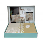 Постельное белье Karven ADRASAN хлопковый ранфорс beige 1,5 спальный, фото, фотография