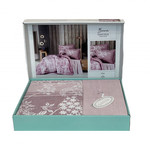 Постельное белье Karven BOVA хлопковый ранфорс pink 1,5 спальный, фото, фотография