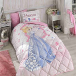 Детское постельное белье с одеялом Clasy VANESSA PEMBE хлопковый ранфорс 1,5 спальный, фото, фотография