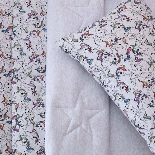 Детское постельное белье без пододеяльника с одеялом Sofi De Marko FUNNY KIDS хлопковый сатин V13 1,5 спальный, фото, фотография