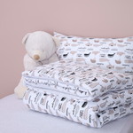 Детское постельное белье без пододеяльника с одеялом Sofi De Marko FUNNY KIDS хлопковый сатин V15 1,5 спальный, фото, фотография