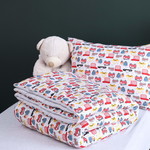 Детское постельное белье без пододеяльника с одеялом Sofi De Marko FUNNY KIDS хлопковый сатин V19 1,5 спальный, фото, фотография