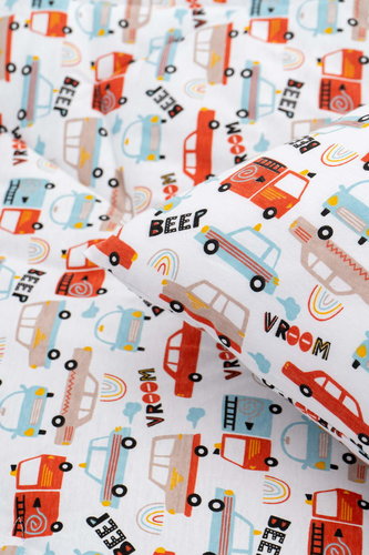 Детское постельное белье без пододеяльника с одеялом Sofi De Marko FUNNY KIDS хлопковый сатин V18 1,5 спальный, фото, фотография