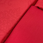 Постельное белье First Choice DEDRIA хлопковый сатин-жаккард red евро, фото, фотография