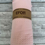 Вафельная простыня-покрывало для укрывания (пике) Efor SACAKLI хлопок розовый 220х240, фото, фотография