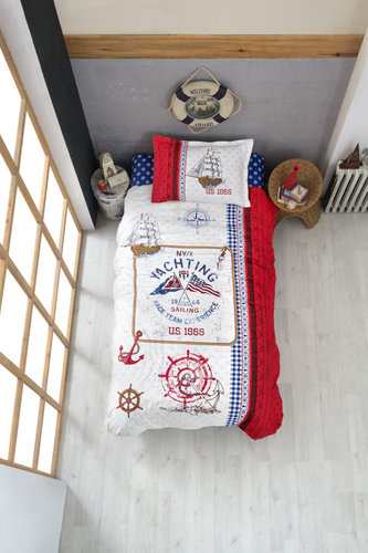 Детское постельное белье Karven YOUNG STYLE ALESTA хлопковый ранфорс red 1,5 спальный, фото, фотография
