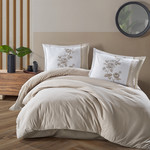 Постельное белье Karven DELUXE SUAVE хлопковый ранфорс beige 1,5 спальный, фото, фотография