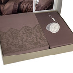 Постельное белье Karven GIZA хлопковый сатин brown евро, фото, фотография