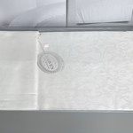 Постельное белье Karven SARMASIK хлопковый сатин-жаккард white евро, фото, фотография