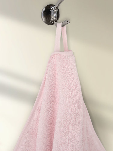 Подарочный набор полотенец для ванной 50х90, 70х140 Karna JASMIN хлопковая махра розовый, фото, фотография