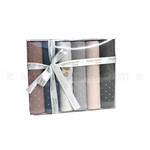 Подарочный набор полотенец-салфеток 30х50(6) Karven YILDIZ хлопковая махра, фото, фотография