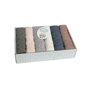 Подарочный набор полотенец-салфеток 30х50(6) Karven LUPEN хлопковая махра