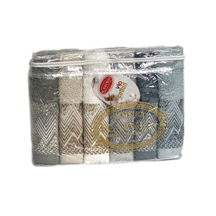 Набор полотенец-салфеток 30х50(6) Karven BESTA хлопковая махра