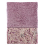 Полотенце для ванной в подарочной упаковке Tivolyo Home ETTO хлопковая махра фиолетовый 50х100, фото, фотография