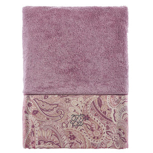 Полотенце для ванной в подарочной упаковке Tivolyo Home ETTO хлопковая махра фиолетовый 50х100