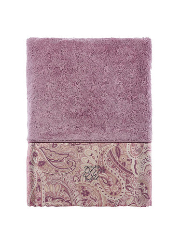 Полотенце для ванной в подарочной упаковке Tivolyo Home ETTO хлопковая махра фиолетовый 50х100, фото, фотография
