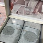 Набор полотенец-салфеток в подарочной упаковке 30х50 см (2 шт.) Tivolyo Home GRANT хлопковая махра ментоловый, фото, фотография