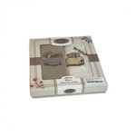 Подарочный набор кухонных полотенец 40х60 (2 шт.) Karven ХЛЕБ хлопковая вафля бежевый+кремовый, фото, фотография
