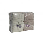Набор полотенец-салфеток 30х50(6) Karven ELIT ROSE хлопковая махра, фото, фотография
