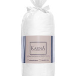 Простынь на резинке Karna ELINA хлопковый трикотаж белый 100х200+30, фото, фотография