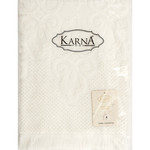 Полотенце для ванной Karna NEROLI хлопковая махра кремовый 50х90, фото, фотография