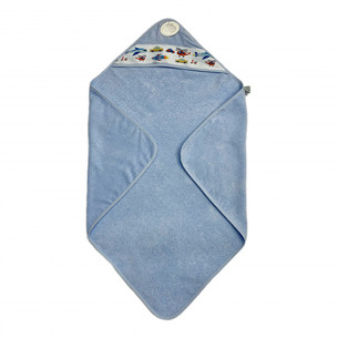 Детское полотенце-уголок Karven BASKILI KUNDAK хлопковая махра синий V1 90х90