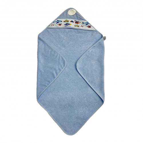 Детское полотенце-уголок Karven BASKILI KUNDAK хлопковая махра синий V1 90х90, фото, фотография
