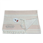 Пляжное полотенце, парео, палантин (пештемаль) Karven H 3275 хлопок V2 пудровый 100х150, фото, фотография
