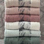 Набор полотенец для ванной 6 шт. Efor DEJAVU хлопковая махра 50х90, фото, фотография