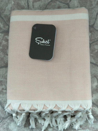 Пляжное полотенце, парео, палантин (пештемаль) Sikel SULTAN хлопок персиковый 100х150, фото, фотография