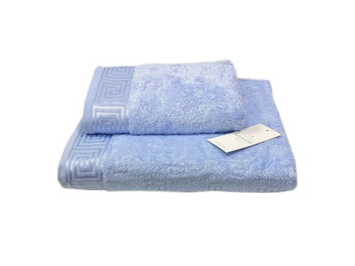 Полотенце для ванной Maison Dor AUSTIN хлопковая/бамбуковая махра светло-голубой 50х100, фото, фотография