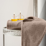Полотенце для ванной Karna AKRA махра модал/хлопок кофейный 50х90, фото, фотография