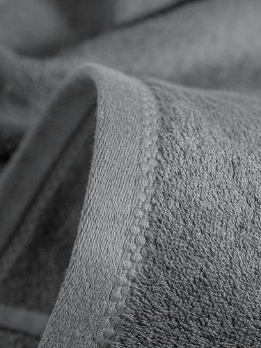 Полотенце для ванной Karna AKRA махра модал/хлопок серый 70х140, фото, фотография